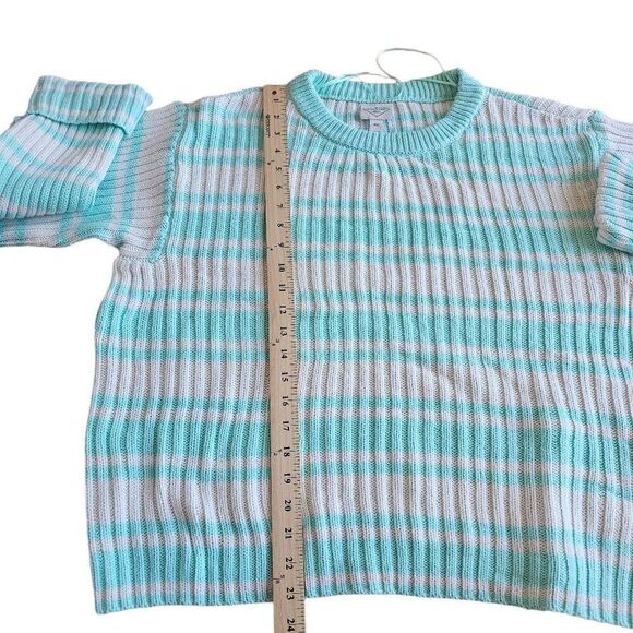 St johns Bay womens Sz XXL knit pullover sweater cotton blend in color Balmy Sea - Picture 5 of 8